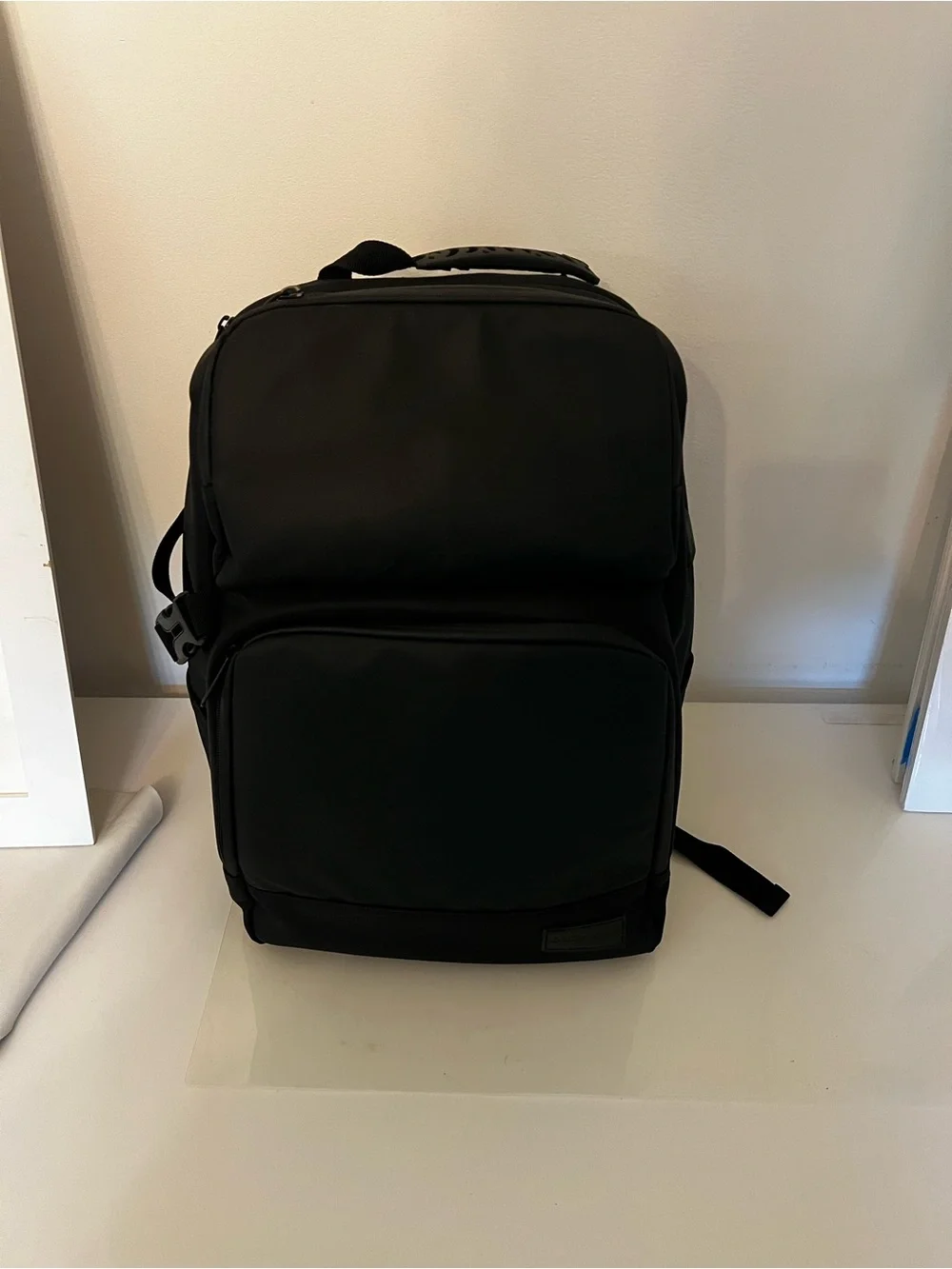 Duchamp London Black Laptop Backpack - Sleek Everyday Carry. Many pockets.